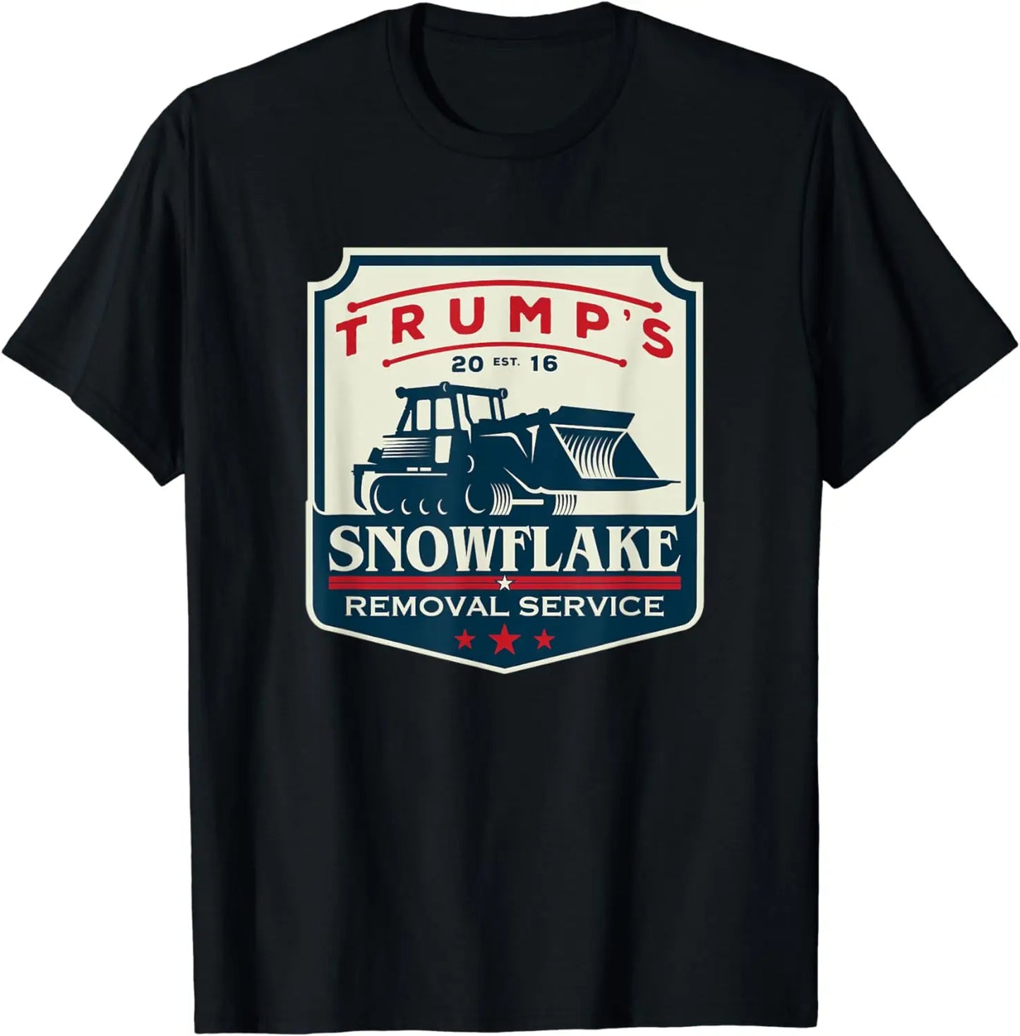 Service d'enlèvement des flocons de neige de Trump - T-shirt humoristique Donald Trump 2024, streetwear, t-shirts pour hommes, t-shirt et sweat à capuche