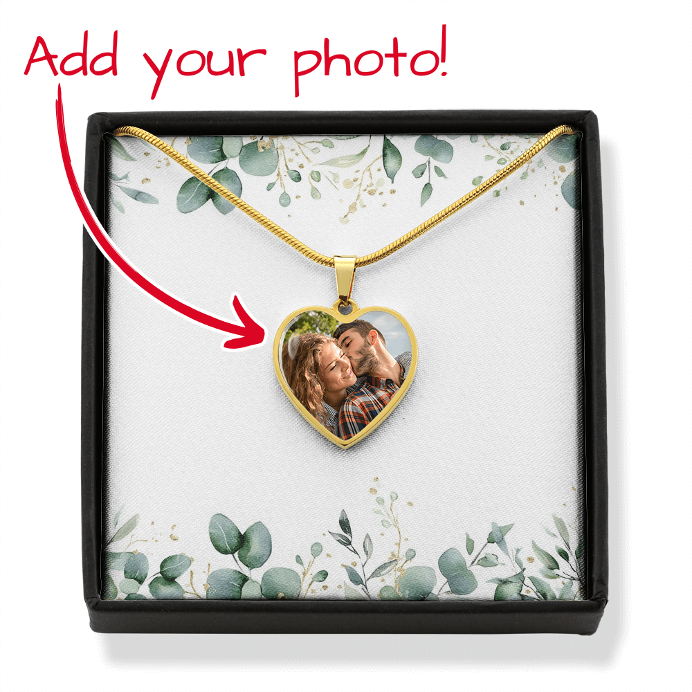 Your Wings Were Ready But My Heart Was Not - Personalized Memorial Heart Pendant Necklace - dth5801