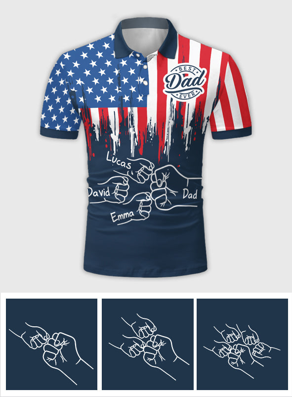 Meilleur papa du monde - Polo personnalisé pour papa