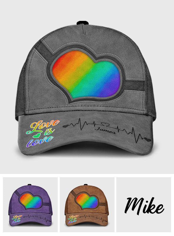 L'amour c'est l'amour - Casquette classique personnalisée de soutien à la communauté LGBT