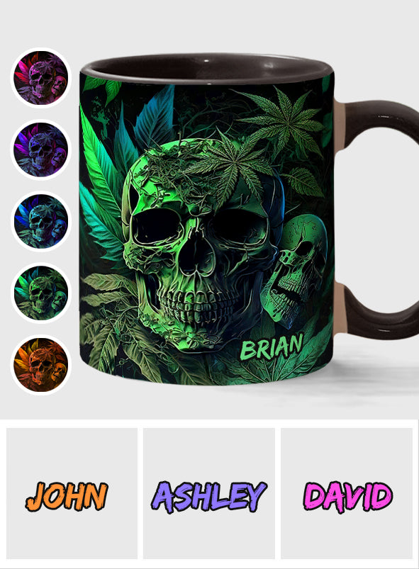 Mug personnalisé motif crâne de cannabis