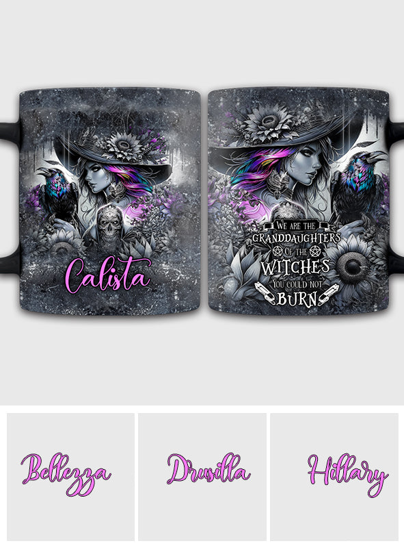 Voler haut la nuit d'Halloween - Mug Sorcière Personnalisé