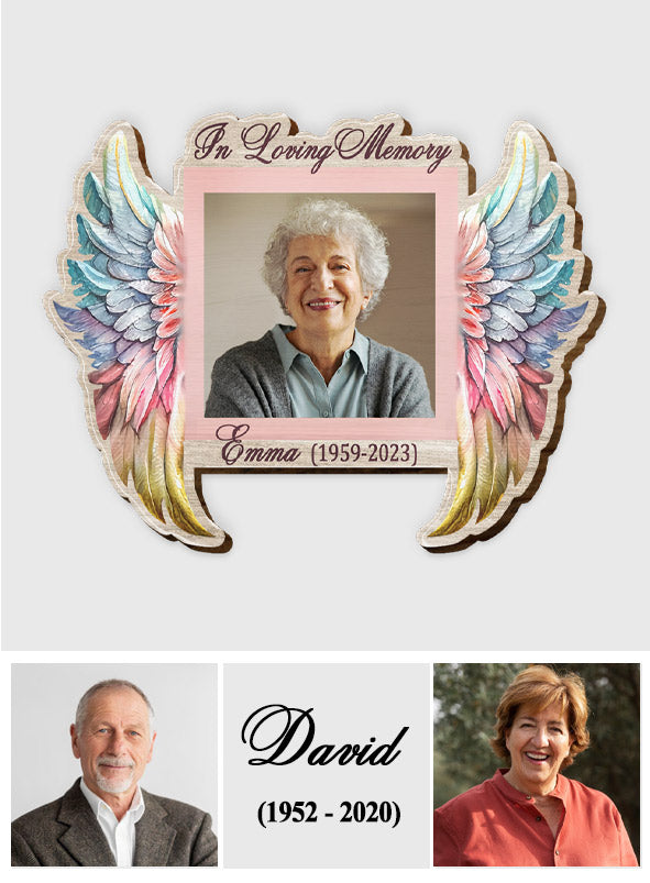 In Loving Memory Of - Personalized Memorial Shaped Car Visor Clip