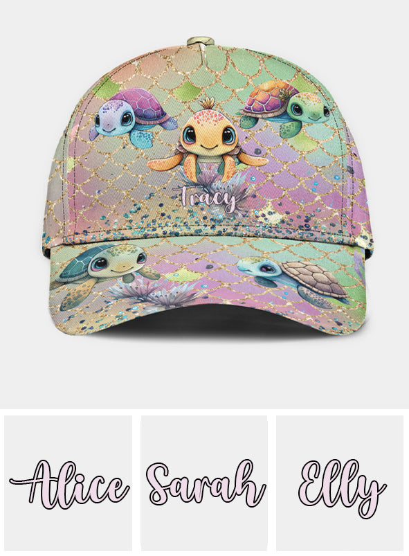 Casquette classique personnalisée « J’adore les tortues »