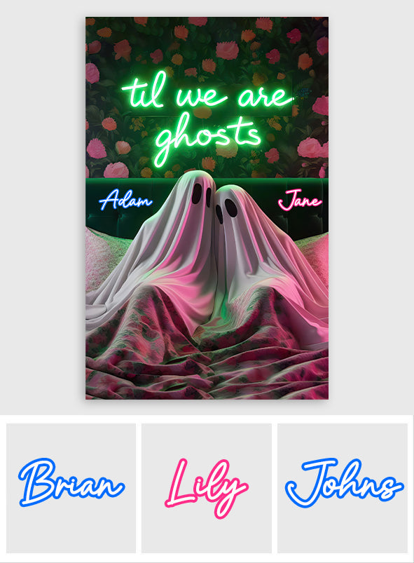 Jusqu'à ce que nous soyons fantômes - Toile et affiche personnalisées pour couples