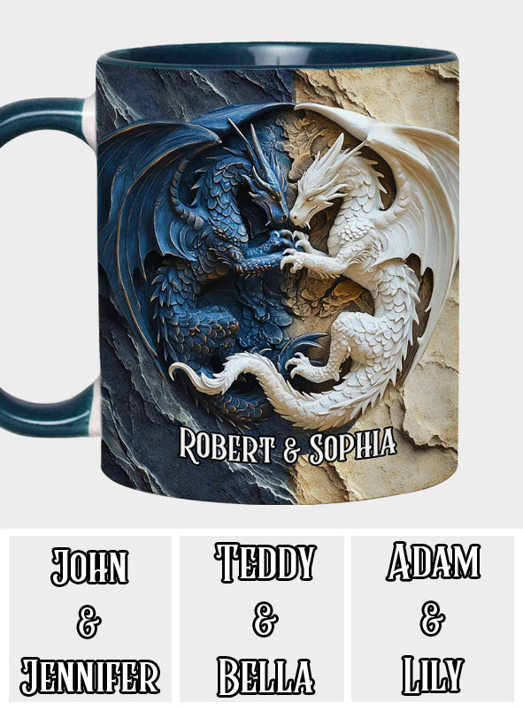 Mug personnalisé « J’adore les dragons »