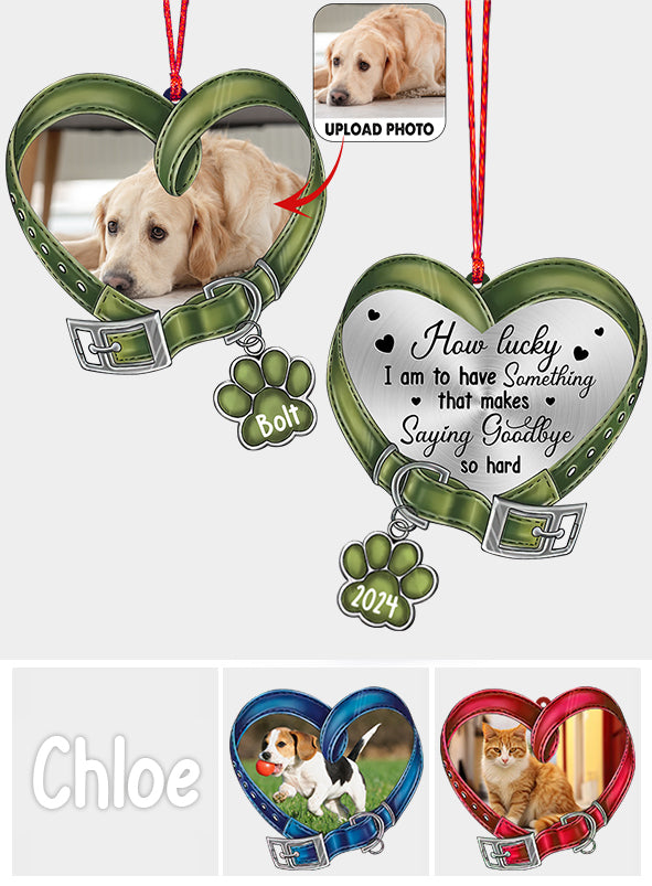 Saying Goodbye So Hard - Personalized Dog Ornament