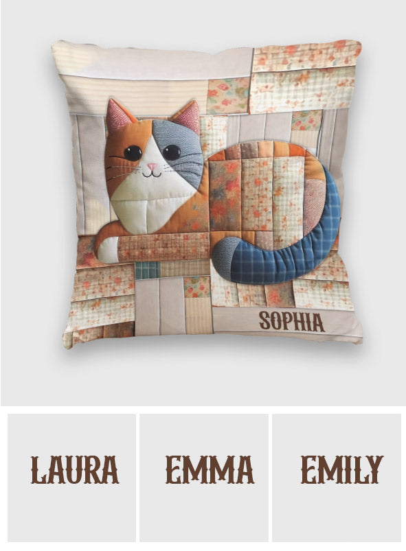 Coussin décoratif personnalisé Chat mignon