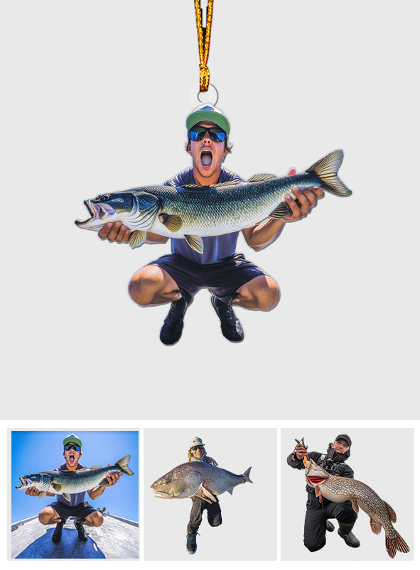 Pêche pour Noël - Ornement de Noël personnalisé sur le thème de la pêche