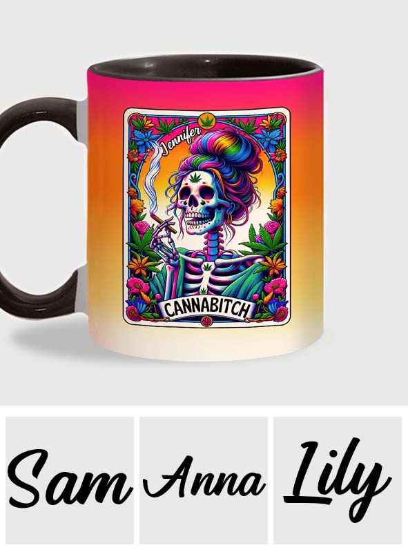 Cannab*tch - Personalized Weed Accent Mug