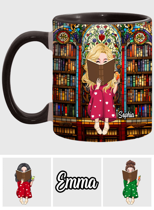 Mug personnalisé « Juste une fille qui aime les livres »