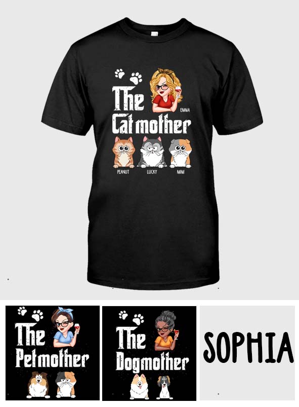 T-shirt et sweat à capuche personnalisés « Maman Chat/Chien »
