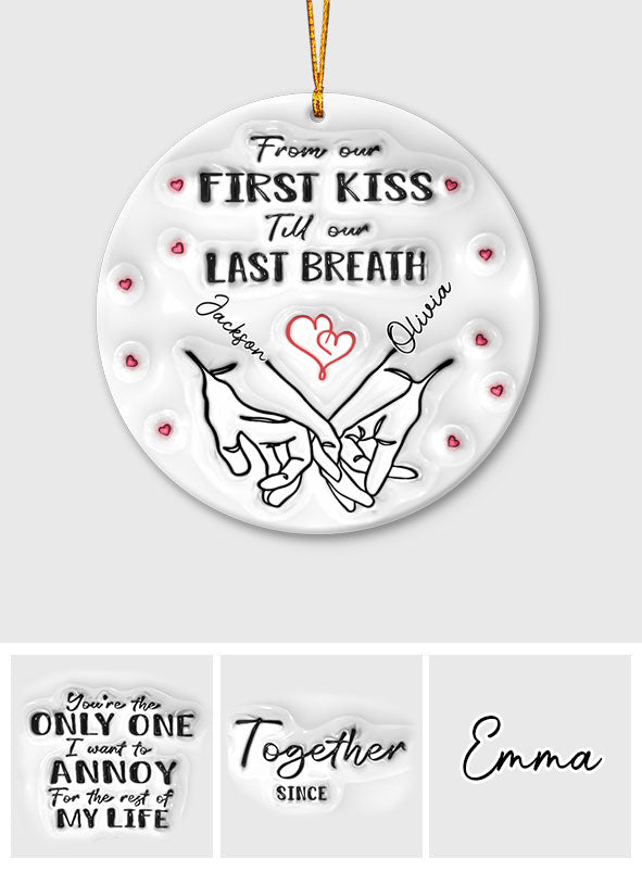 Je t'ai rencontré(e), je t'ai aimé(e) - Ornement personnalisé pour couple