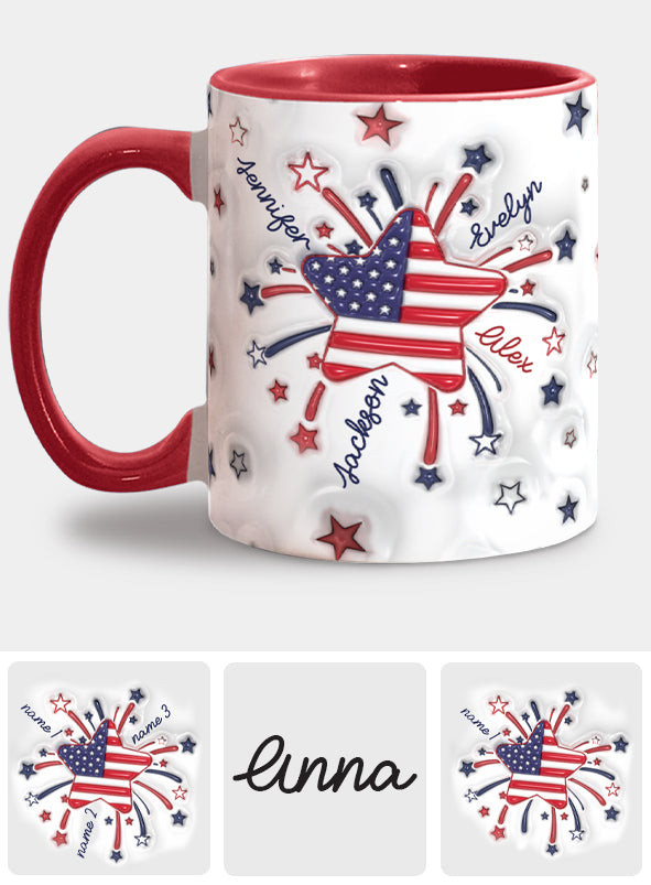 Mug personnalisé « Petite étoile de grand-mère » pour le 4 juillet