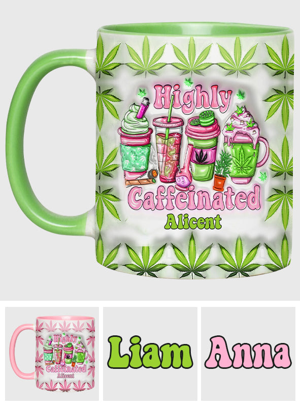 Mug personnalisé « Amoureux du cannabis » pour les amateurs de café ultra-caféiné (420).