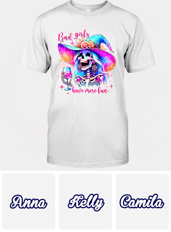 Bad Girls Have More Fun - Personalized Witch T-shirt And Hoodie