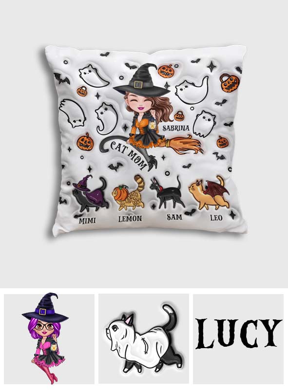 Maman Chat - Coussin décoratif personnalisé pour chat