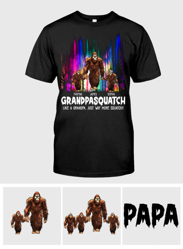 Grandpasquatch - T-shirt et sweat à capuche personnalisés pour grand-père