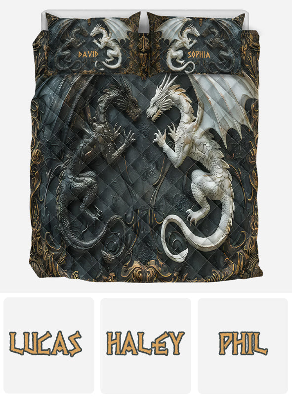 Love Dragons - Personalized Dragon Quilt Set