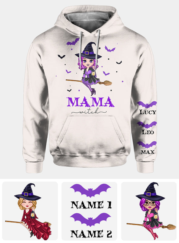 T-shirt personnalisé « Maman Sorcière » - T-shirt intégral pour maman