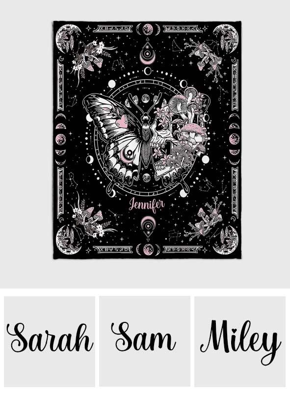 Couverture papillon personnalisée Night Butterfly