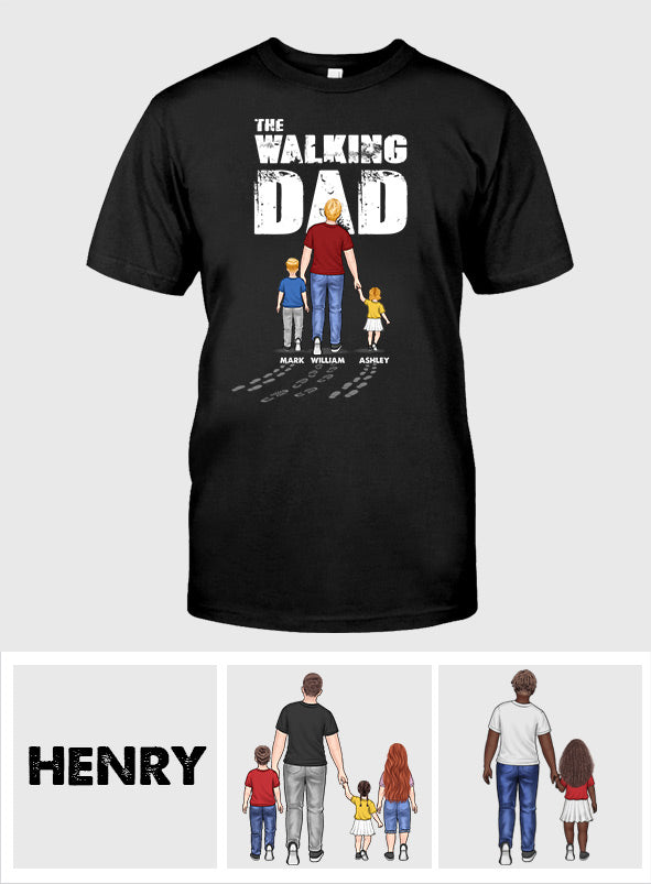 Le Papa qui marche - T-shirt et sweat à capuche personnalisés pour papa