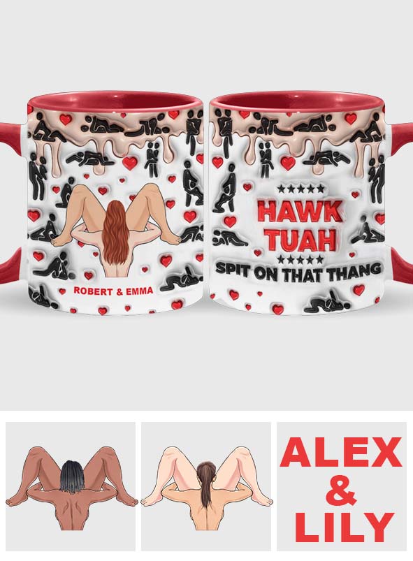 Spit On That Thang - Personalized Couple Accent Mug