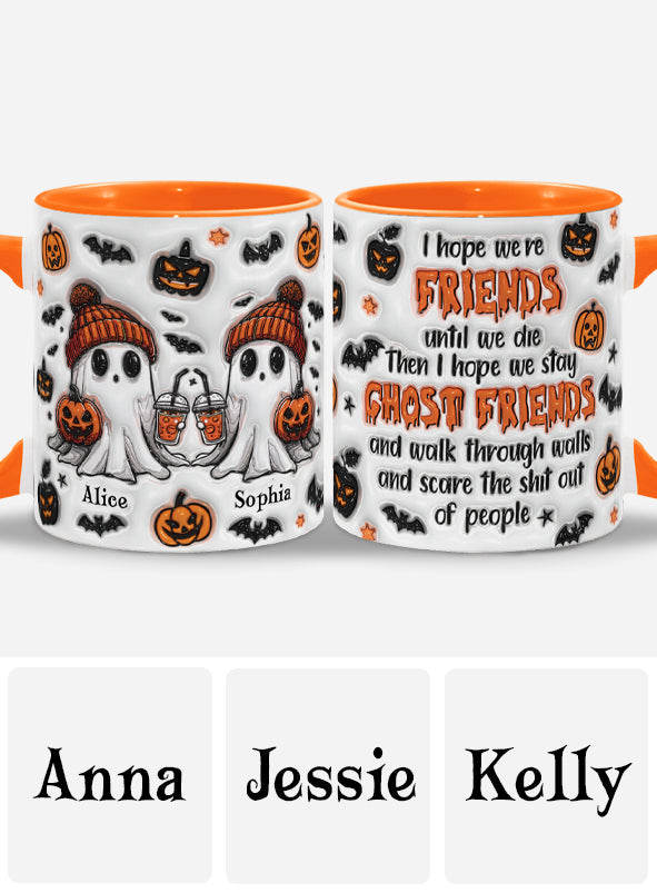 Ghost Friends - Personalized Bestie Accent Mug