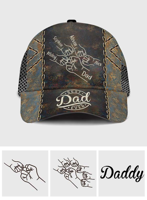 Best Dad Ever Fist - Personalized Father Classic Cap