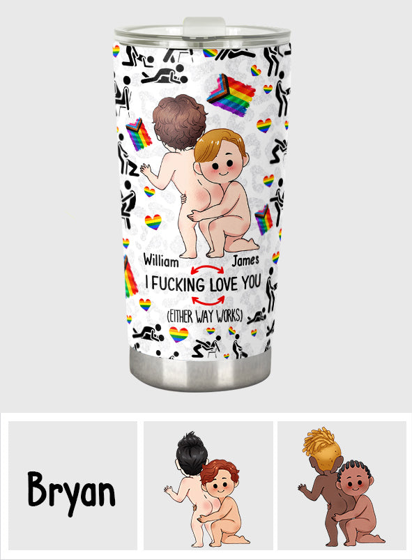 Je t'aime - Gobelet personnalisé de soutien LGBT
