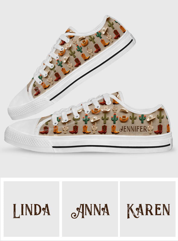 J'adore les chevaux - Chaussures basses personnalisées pour chevaux