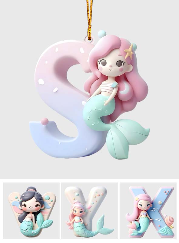Little Mermaid Letter - Personalized Kid Ornament