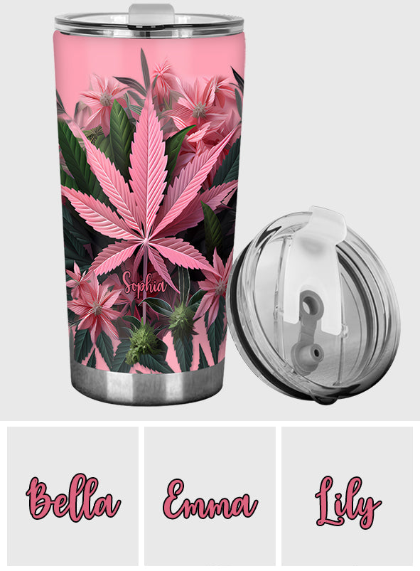 Gobelet à herbe personnalisé Pink Stoner Chick