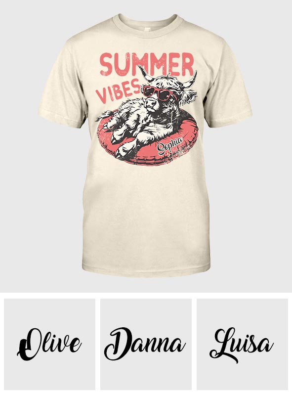 Summer Vibes - Personalized T-shirt And Hoodie