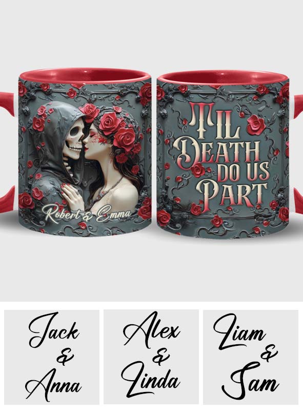 Jusqu'à ce que la mort nous sépare - Mug personnalisé pour couple