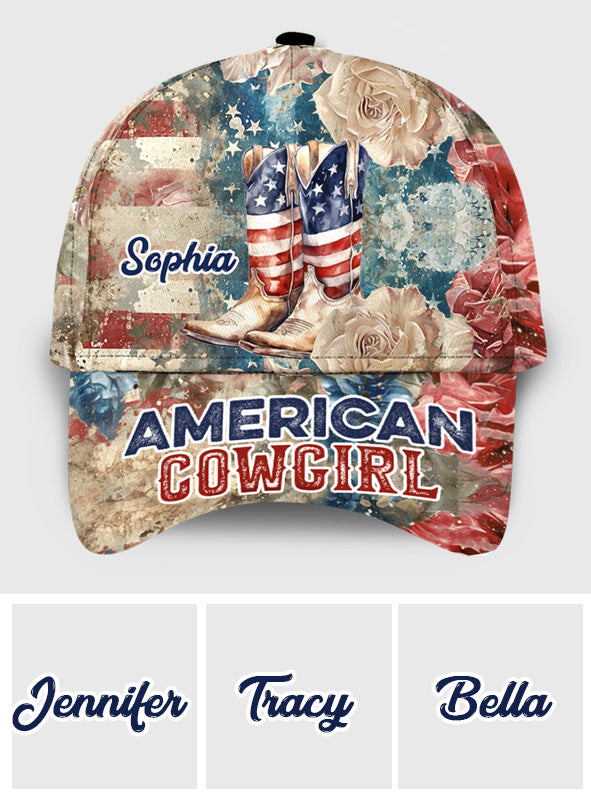 American Cowgirl - Personalized Country Girl Classic Cap