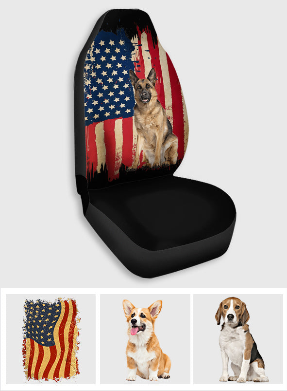 Puppy Flag - Personalized Dog Seat Covers