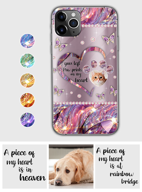 Tu as laissé des empreintes de pattes dans mon cœur - Coque de téléphone personnalisée pour chien
