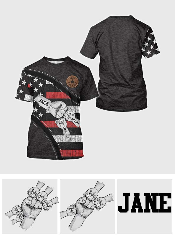 T-shirt personnalisé « Papa et enfants : check ! »