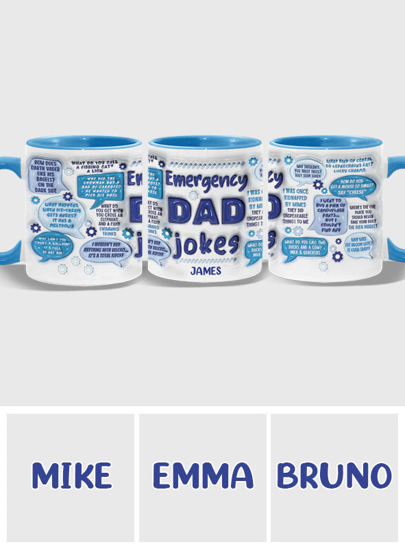 Urgence blagues de papa - Mug personnalisé pour papa