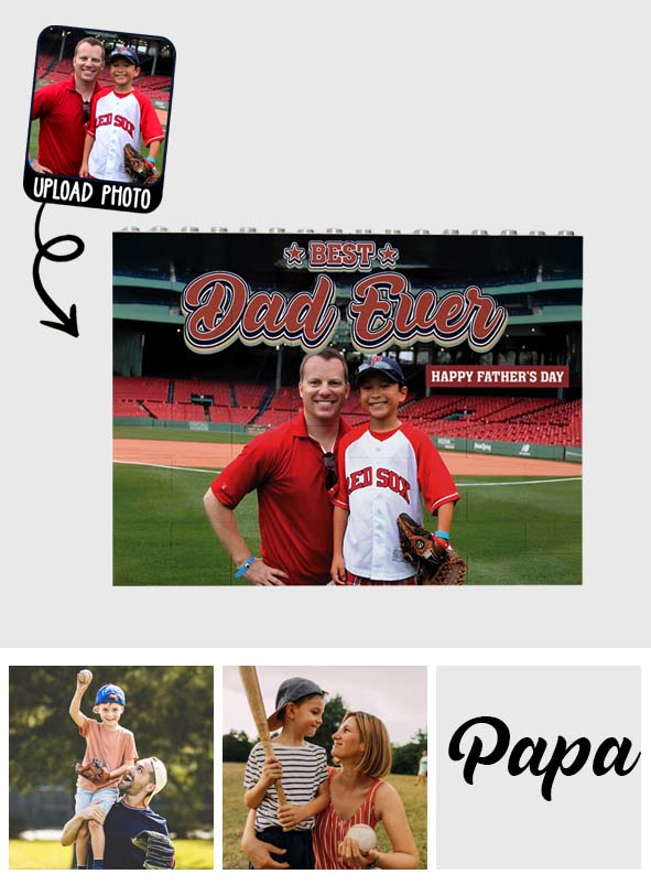 Meilleur papa du monde - Blocs de construction rectangulaires horizontaux personnalisés pour papa (face unique)