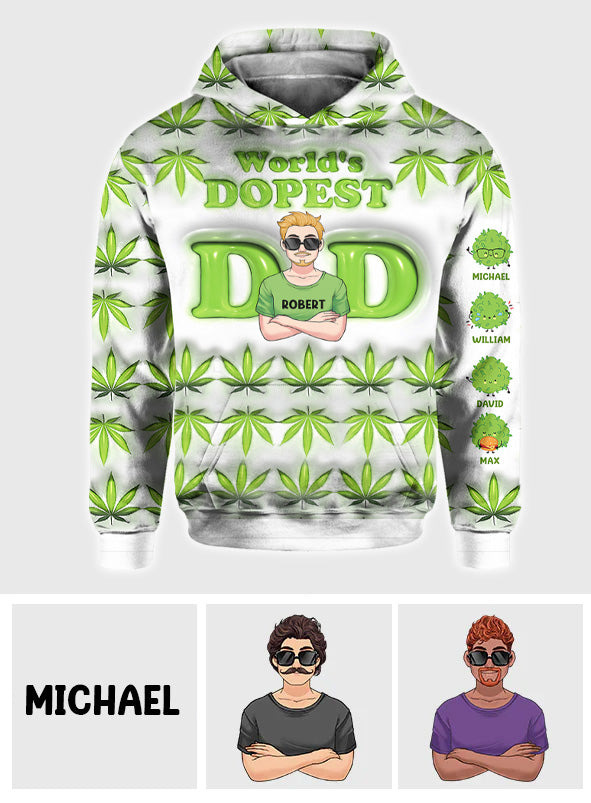 Le papa le plus cool du monde - T-shirt personnalisé pour papa