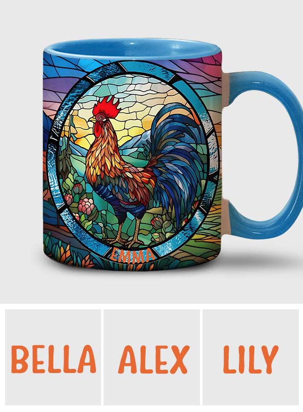 Mug personnalisé « Love Chicken » avec motif poulet