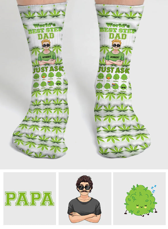 Le papa le plus cool du monde - Chaussettes personnalisées pour papa