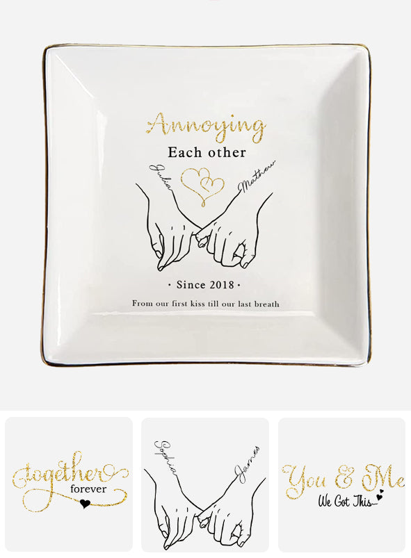 Together Forever - Personalized Couple Jewelry Dish
