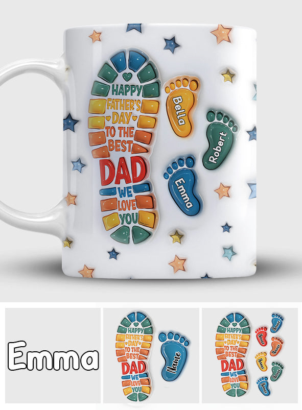 Bonne fête des pères au meilleur papa ! - Mug personnalisé pour papa