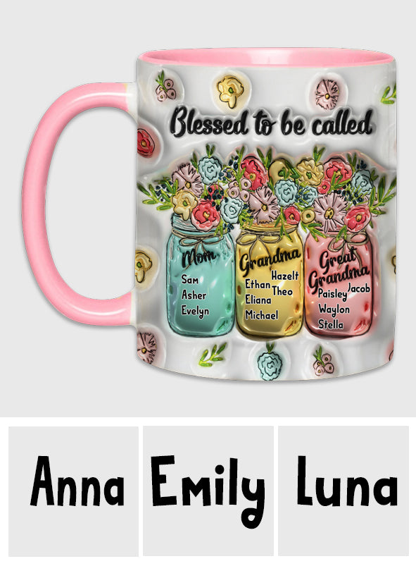 Heureuse d'être appelée - Mug personnalisé pour grand-mère