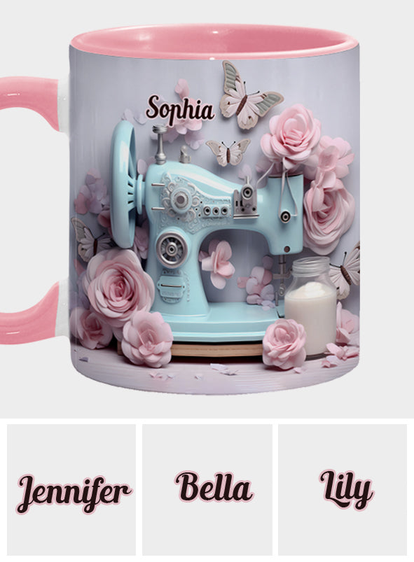 Sewing Machine - Personalized Sewing Accent Mug