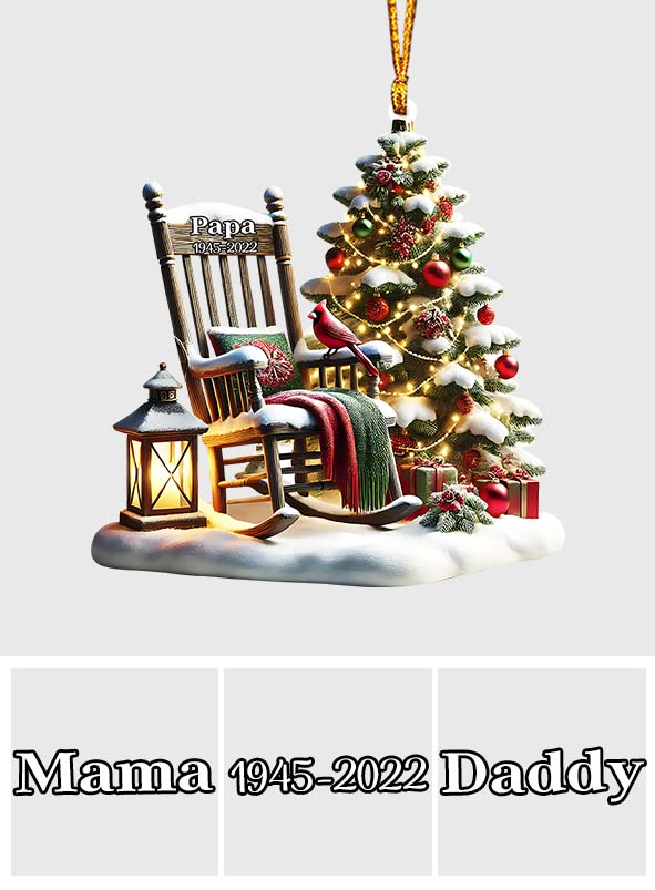 Noël au paradis - Ornement commémoratif personnalisé