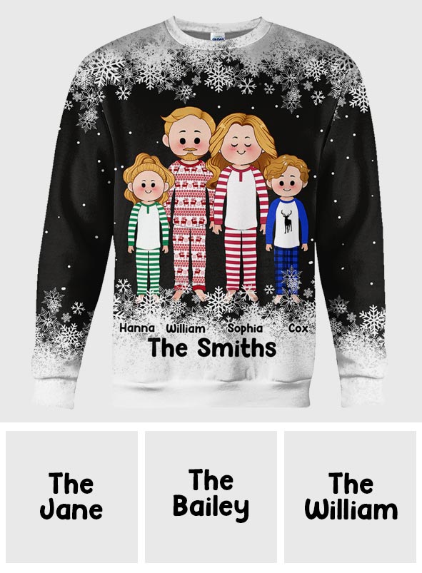 Cute Family - Personalized Family All Over Shirt